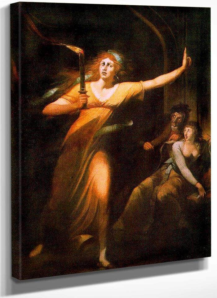 The Sleepwalking Lady Macbeth By Henry Fuseli Fine Art Print