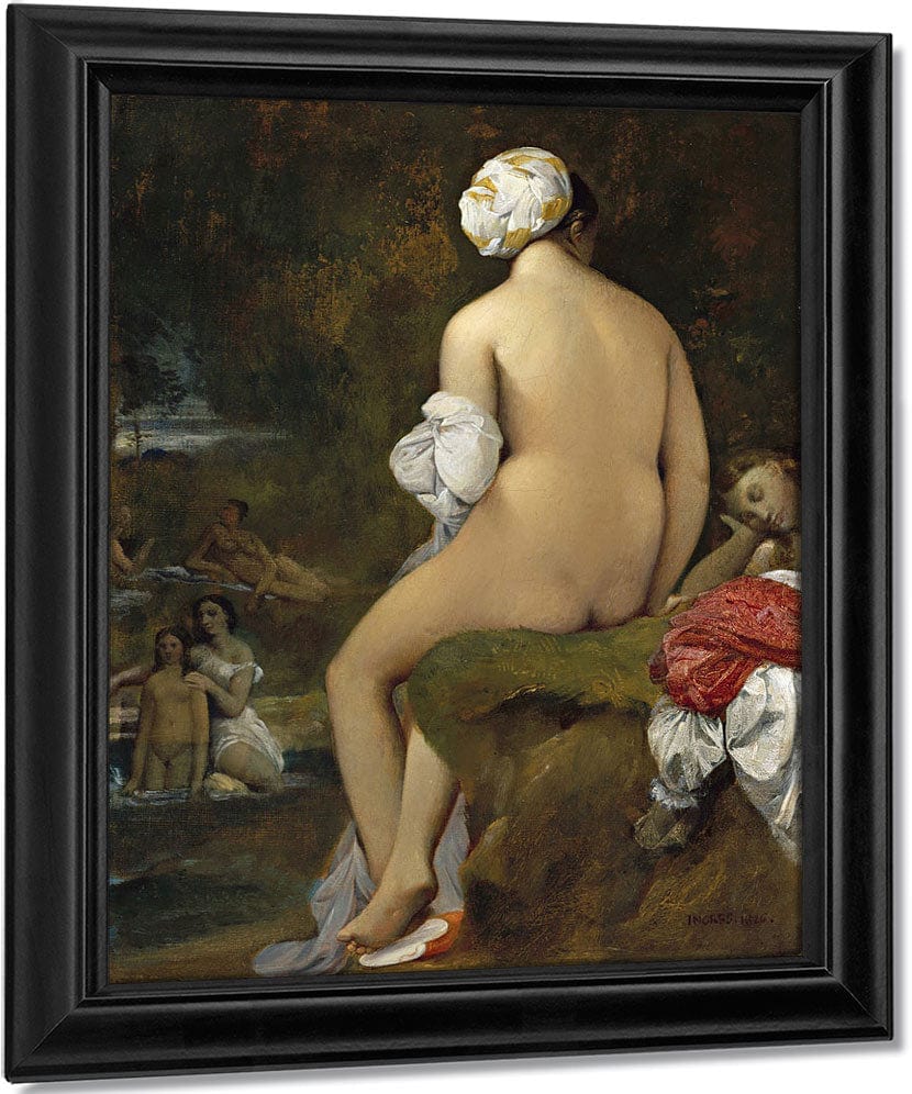 The Small Bather By Jean Auguste Dominique Ingres Fine Art Print