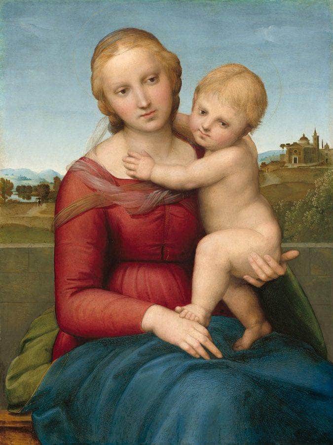 The Small Cowper Madonna 1505 By Raphael Sanzio Fine Art Print