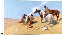The Smoke Signal Painting Frederic Remington Canvas Art Fine Art Print
