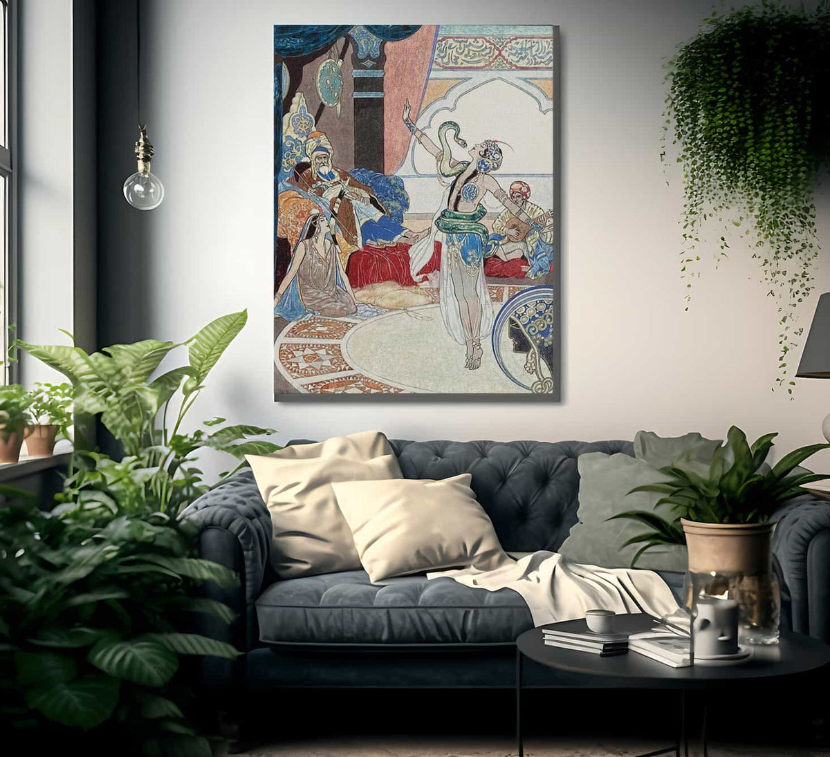 The Snake Charmer By Rene Bull Fine Art Print