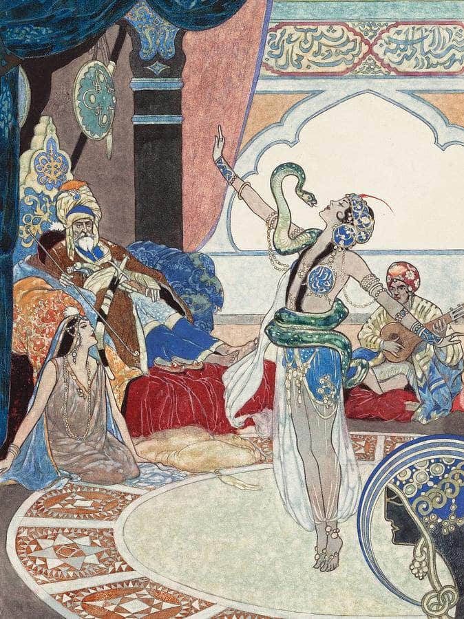 The Snake Charmer By Rene Bull Fine Art Print