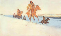 The Snow Trail By Frederic Remington Fine Art Print
