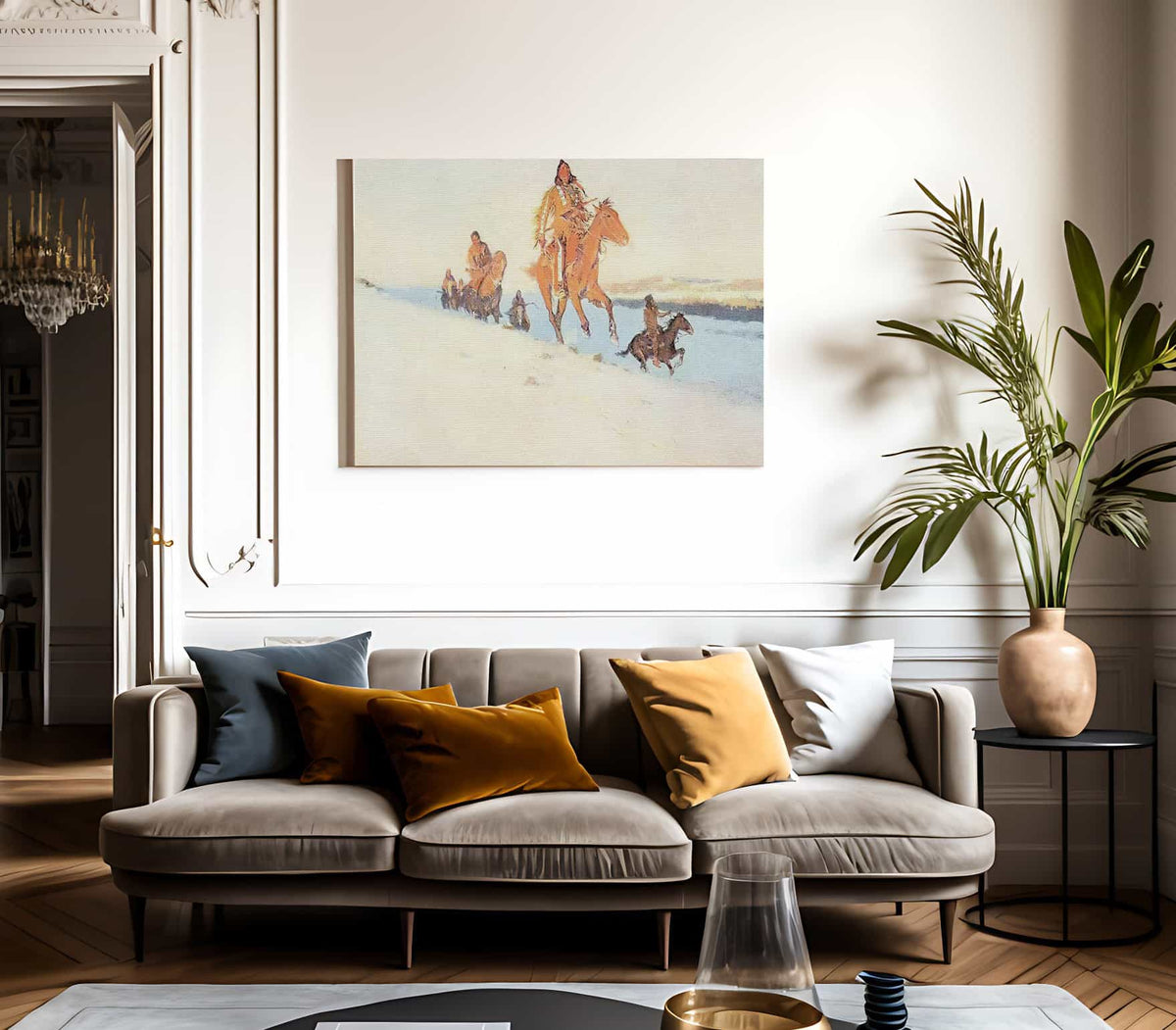 The Snow Trail By Frederic Remington Fine Art Print