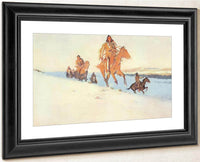 The Snow Trail By Frederic Remington Fine Art Print
