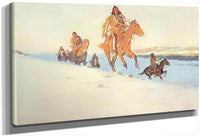 The Snow Trail By Frederic Remington Fine Art Print