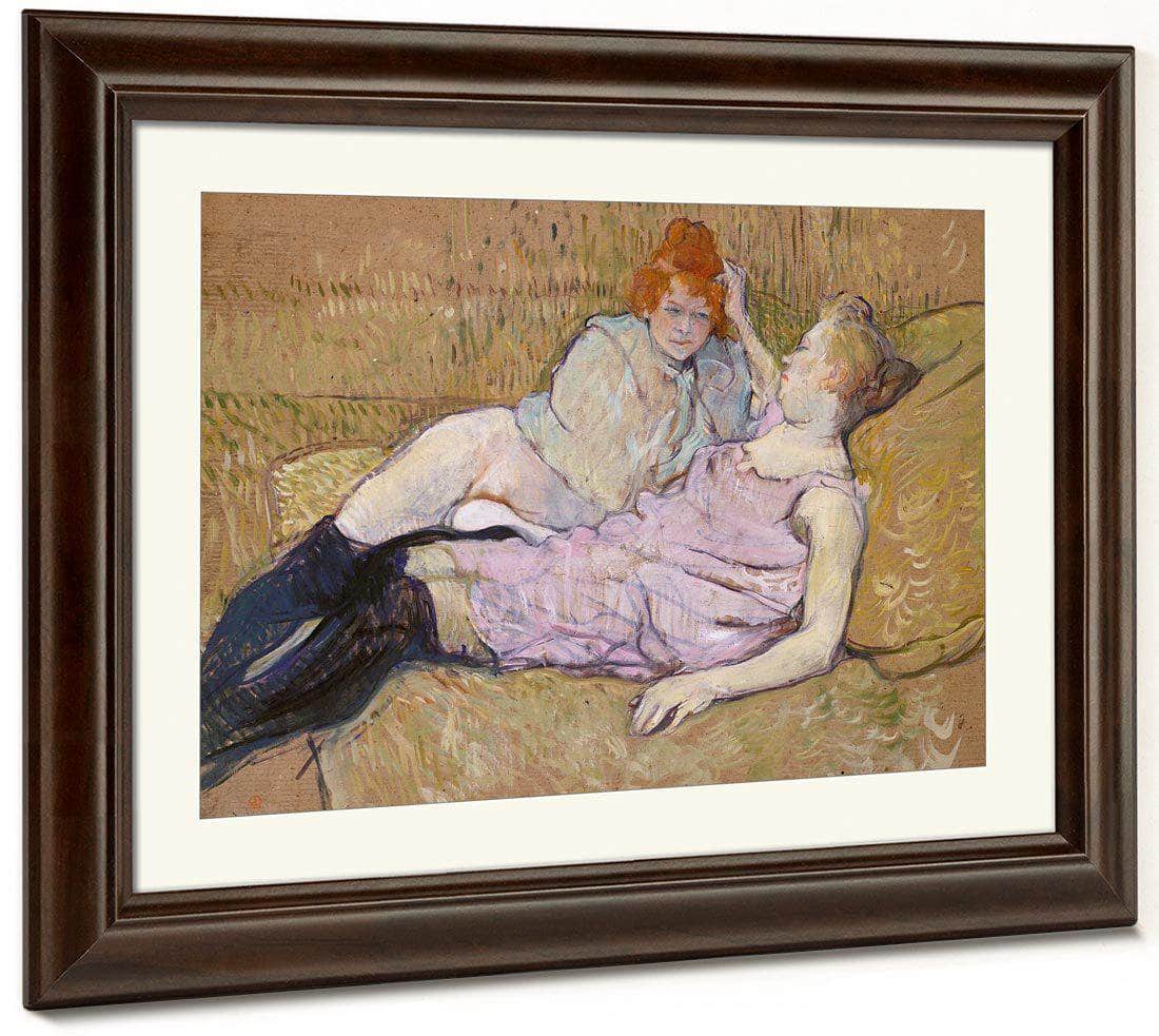 The Sofa 1896 1 By Henri De Toulouse Lautrec Fine Art Print