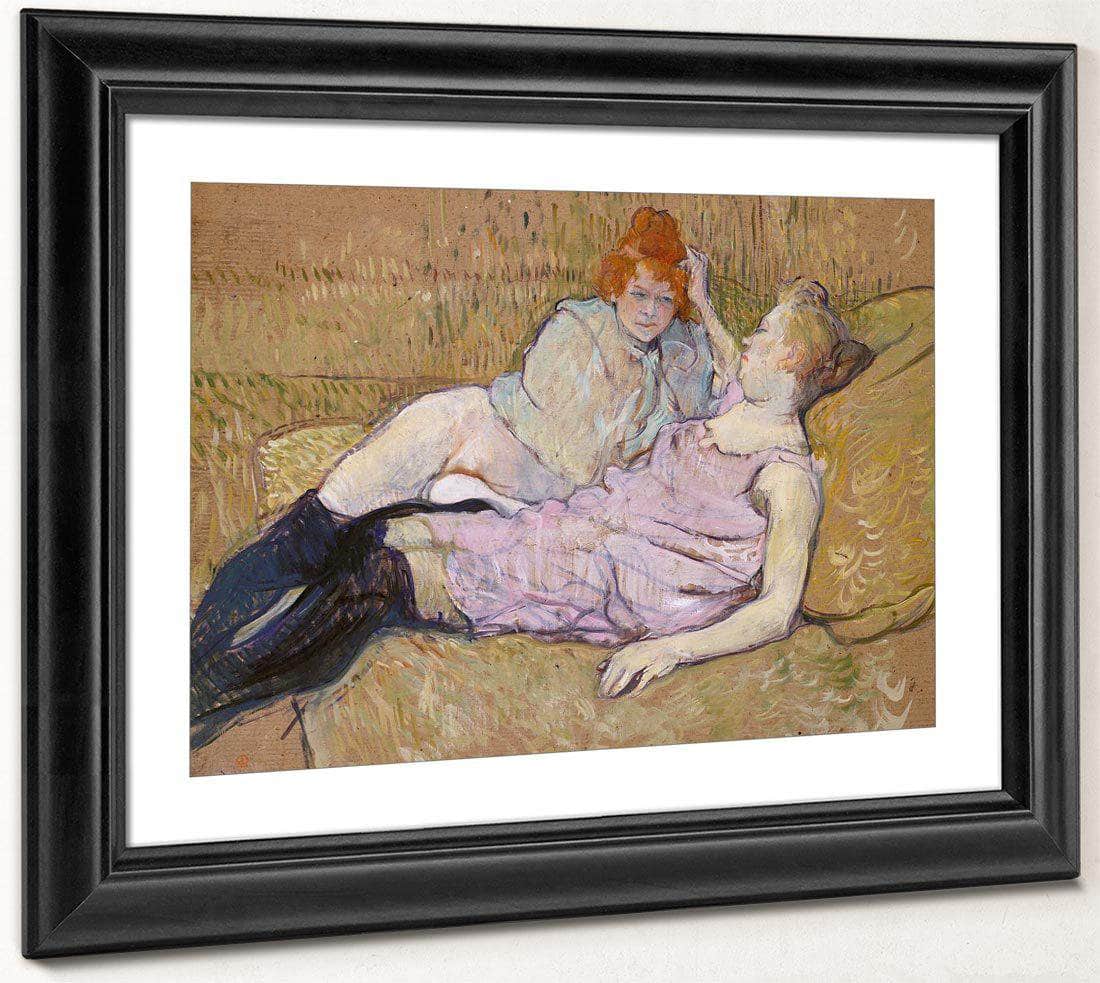 The Sofa 1896 1 By Henri De Toulouse Lautrec Fine Art Print