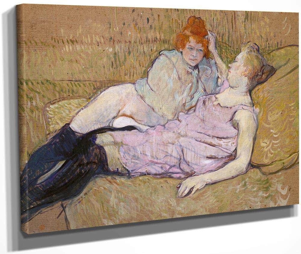 The Sofa 1896 1 By Henri De Toulouse Lautrec Fine Art Print