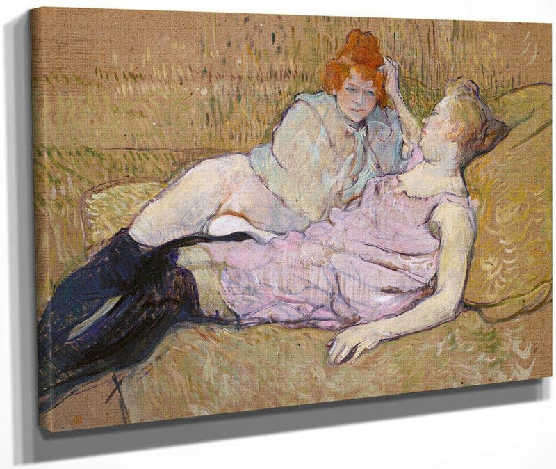 The Sofa 1896 1 By Henri De Toulouse Lautrec Fine Art Print