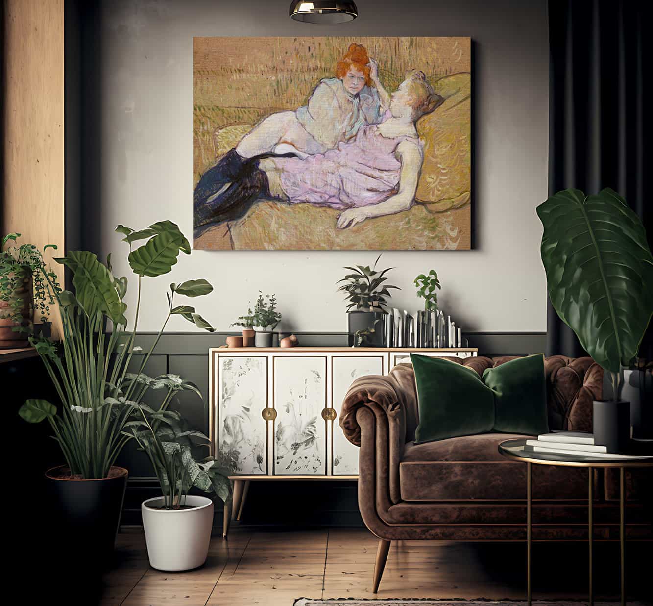 The Sofa 1896 1 By Henri De Toulouse Lautrec Fine Art Print