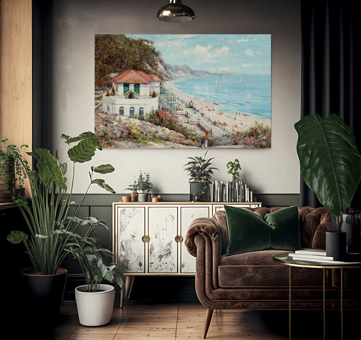 The Solarium At Branksome Chine Poole By Alfred De Breanski Fine Art Print