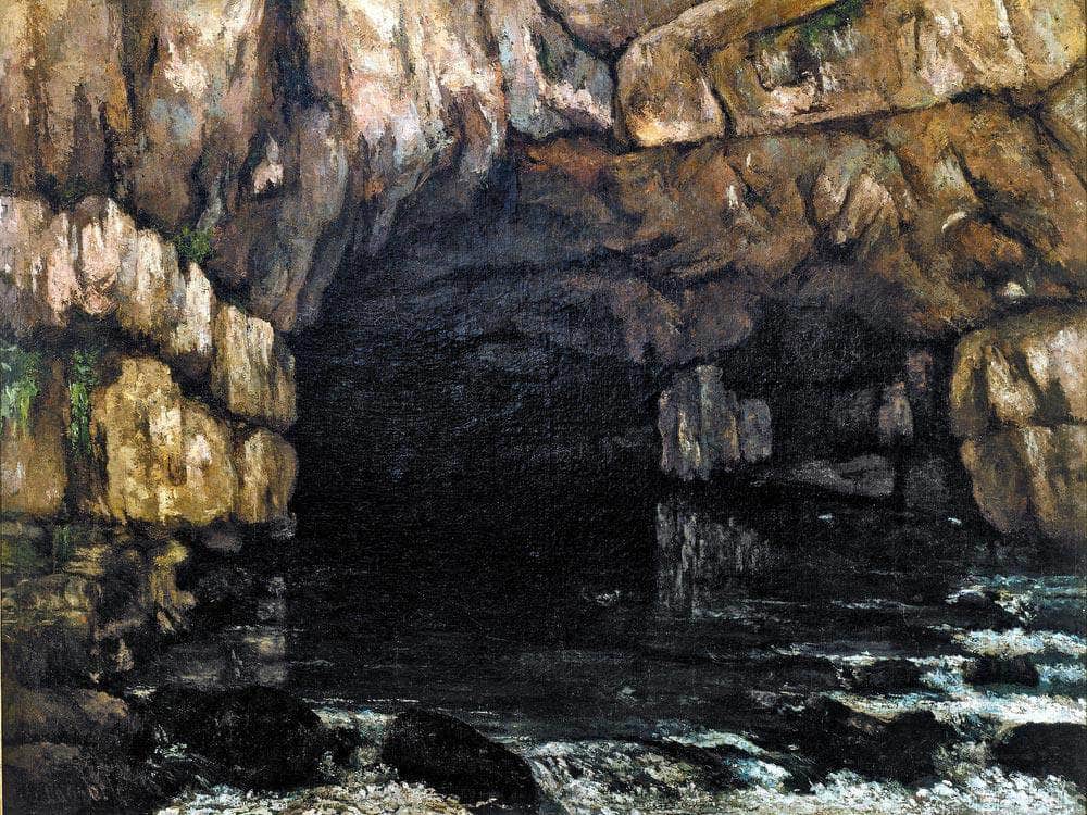 The Source Of The Loue By Gusave Courbet Fine Art Print