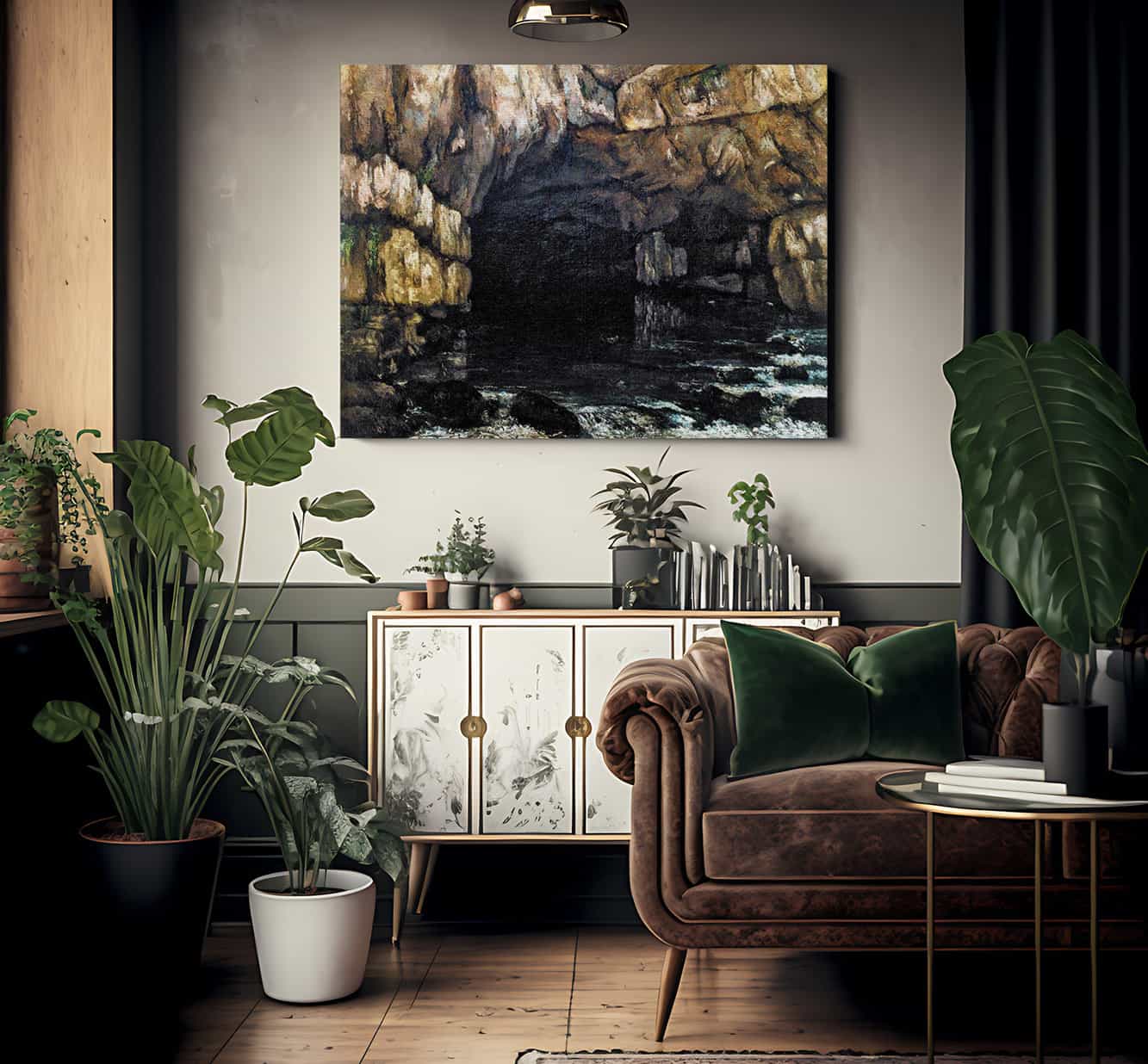 The Source Of The Loue By Gusave Courbet Fine Art Print
