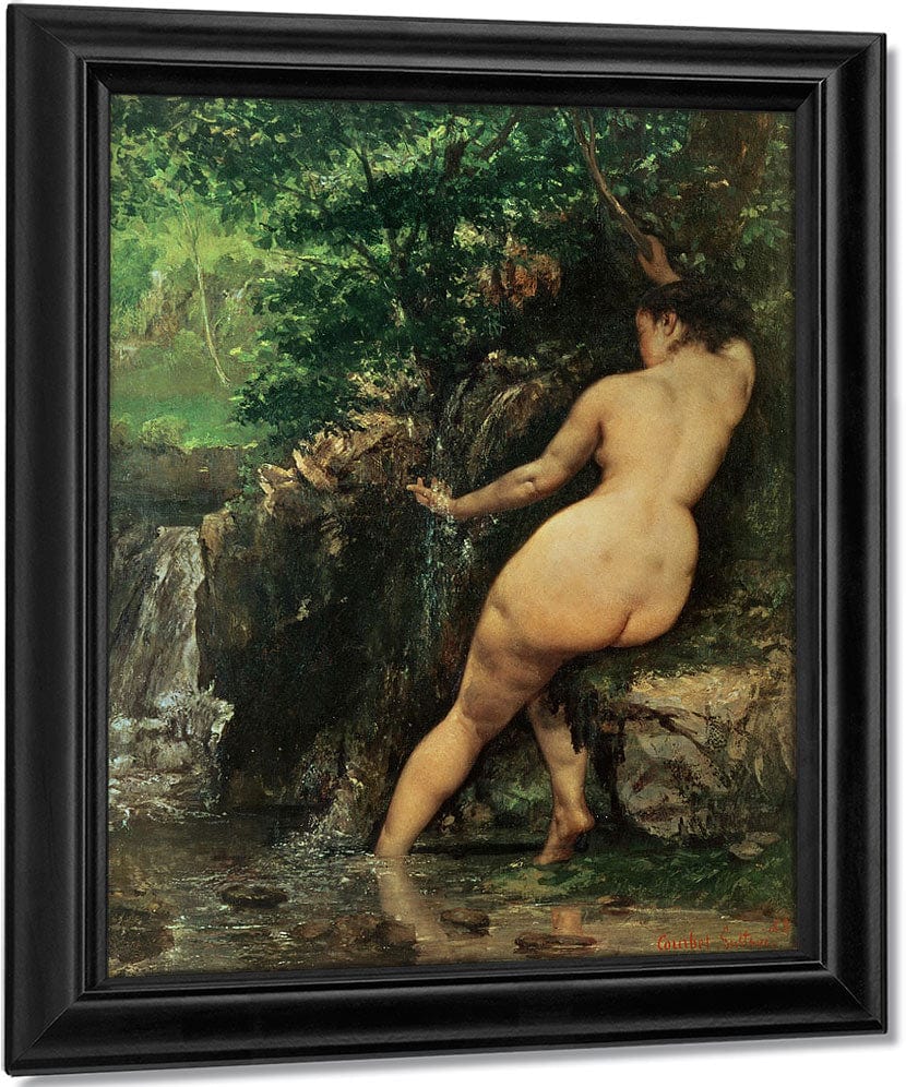 The Source Or Bather At The Source By Jean Desire Gustave Courbet Fine Art Print
