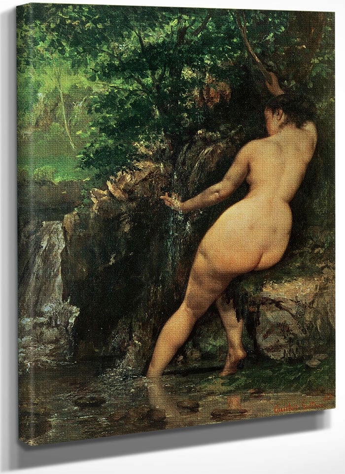 The Source Or Bather At The Source By Jean Desire Gustave Courbet Fine Art Print
