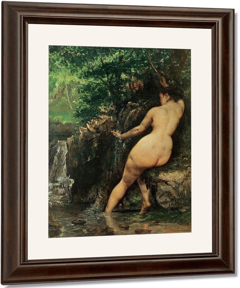 The Source Or Bather At The Source By Jean Desire Gustave Courbet Fine Art Print