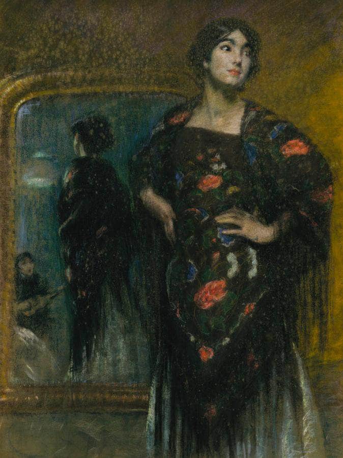 The Spanish Shawl By Alice Pike Barney Fine Art Print