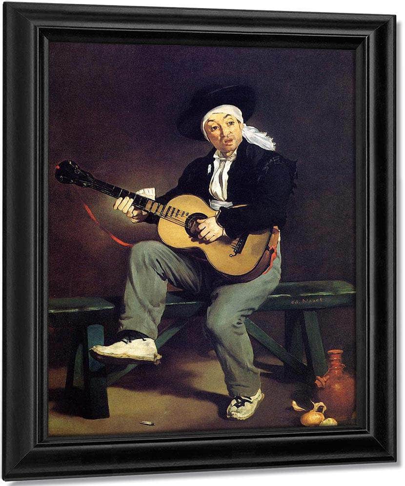 The Spanish Singer 1860 Oil On Canvas 14730X11430Mm Metropolitan Museum Of Art By Edouard Manet Fine Art Print