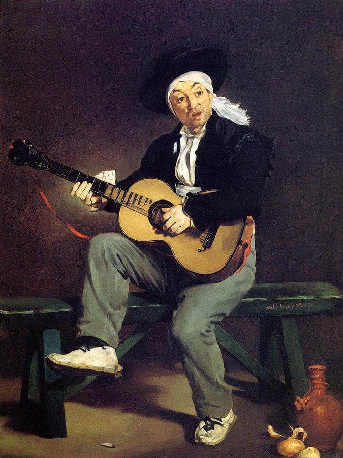 The Spanish Singer 1860 Oil On Canvas 14730X11430Mm Metropolitan Museum Of Art By Edouard Manet Fine Art Print
