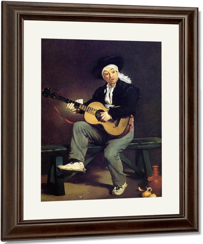 The Spanish Singer 1860 Oil On Canvas 14730X11430Mm Metropolitan Museum Of Art By Edouard Manet Fine Art Print