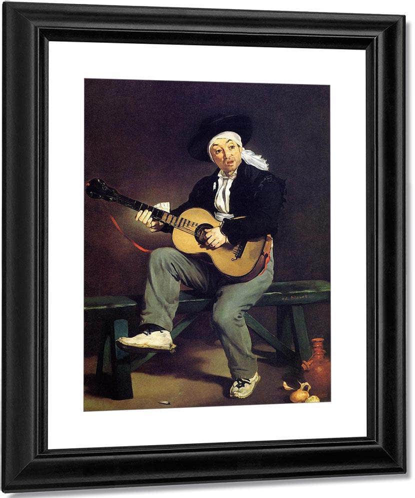 The Spanish Singer 1860 Oil On Canvas 14730X11430Mm Metropolitan Museum Of Art By Edouard Manet Fine Art Print