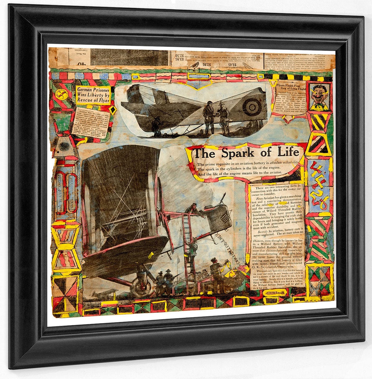 The Spark Of Life 1900 By Charles Dellschau Fine Art Print