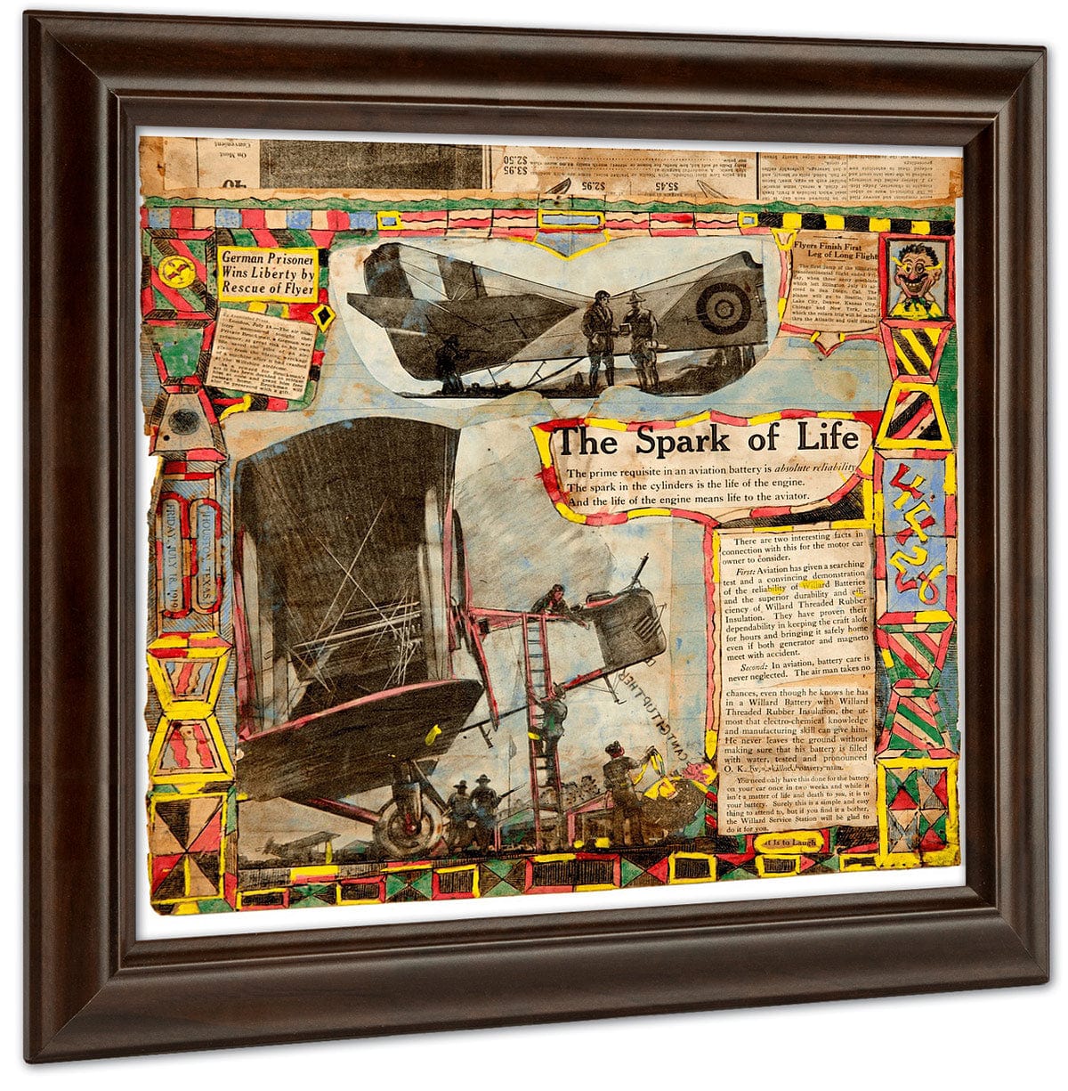 The Spark Of Life 1900 By Charles Dellschau Fine Art Print