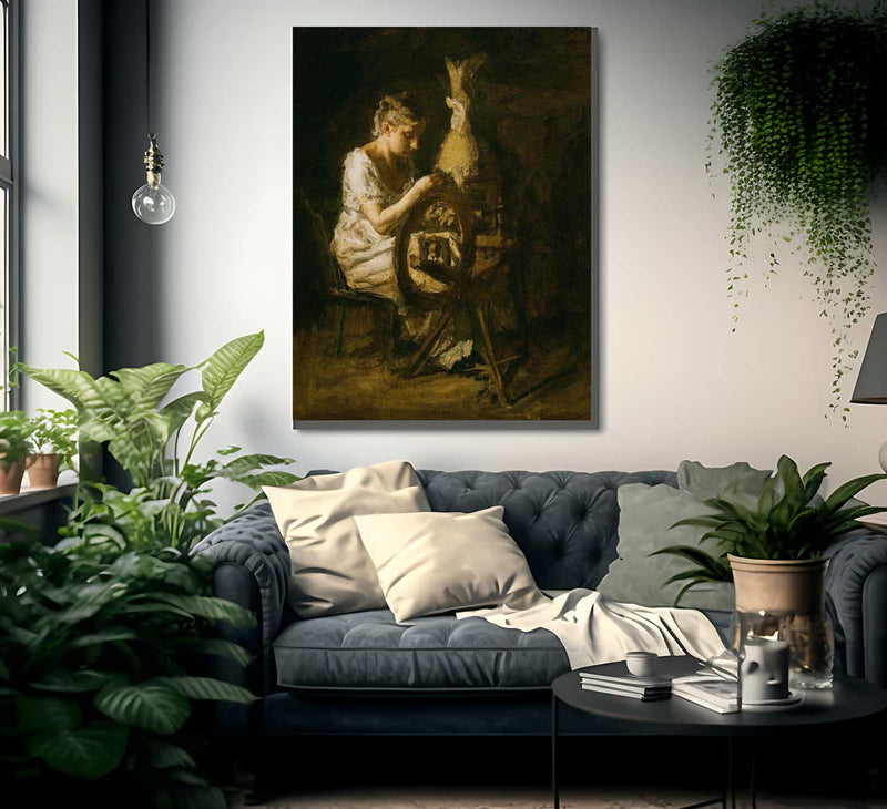 The Spinner By Thomas Eakins Fine Art Print