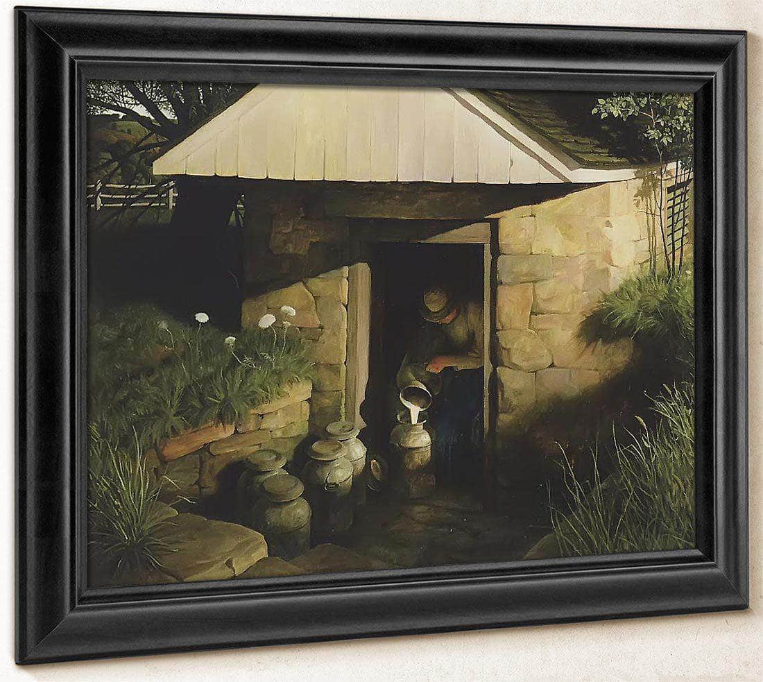 The Spring House By N.C. Wyeth Fine Art Print