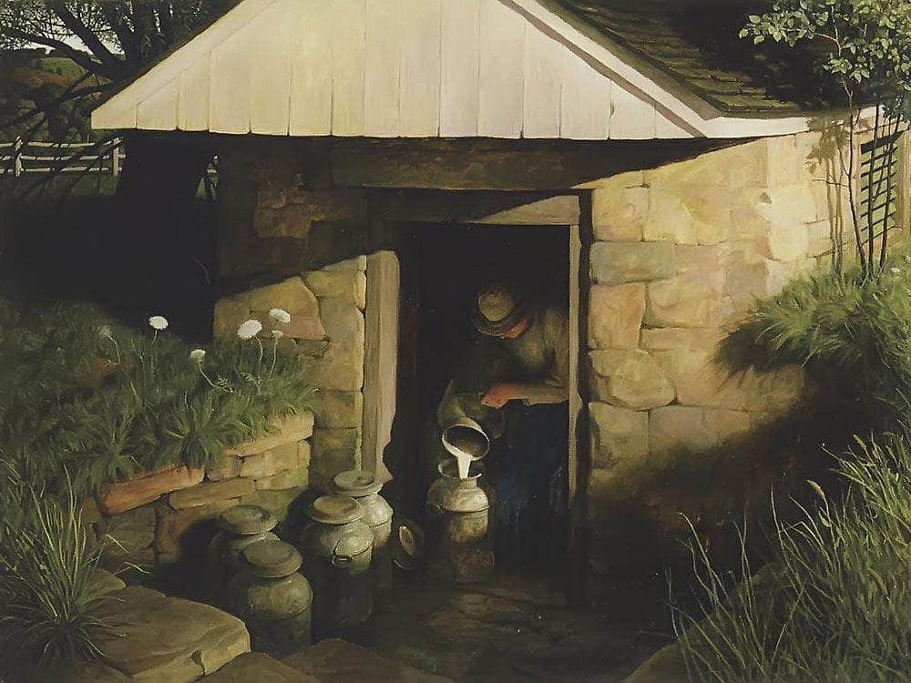 The Spring House By N.C. Wyeth Fine Art Print