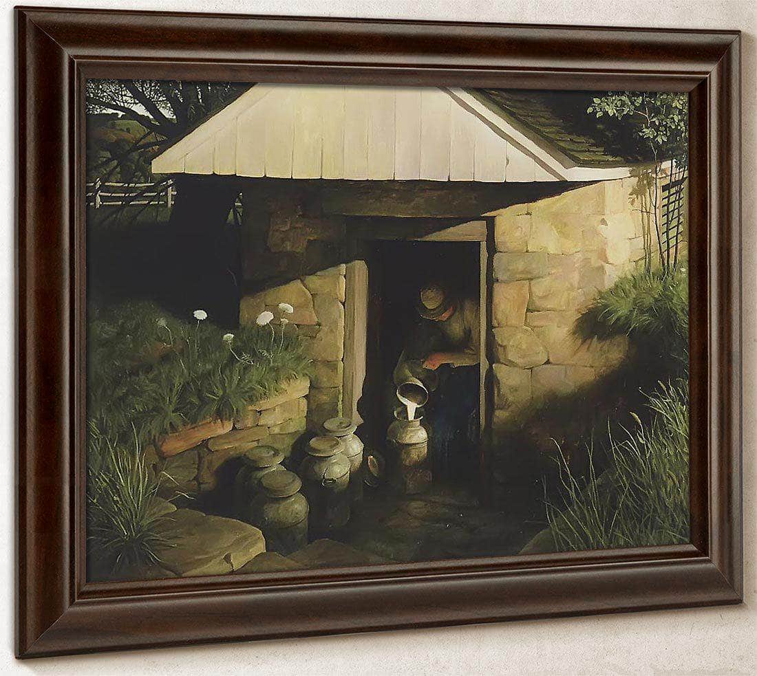 The Spring House By N.C. Wyeth Fine Art Print