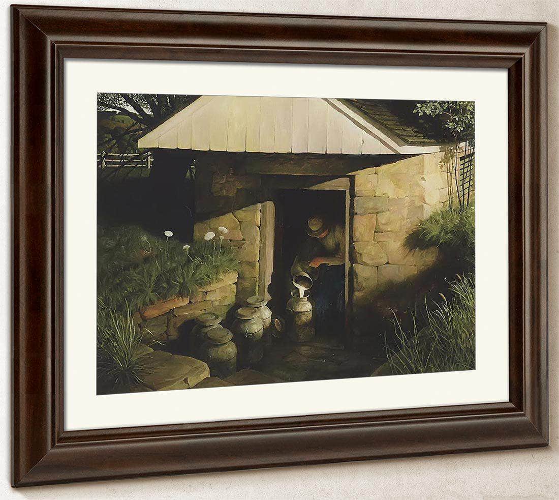 The Spring House By N.C. Wyeth Fine Art Print