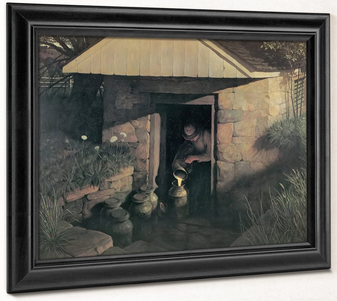 The Springhouse By NC Wyeth Fine Art Print