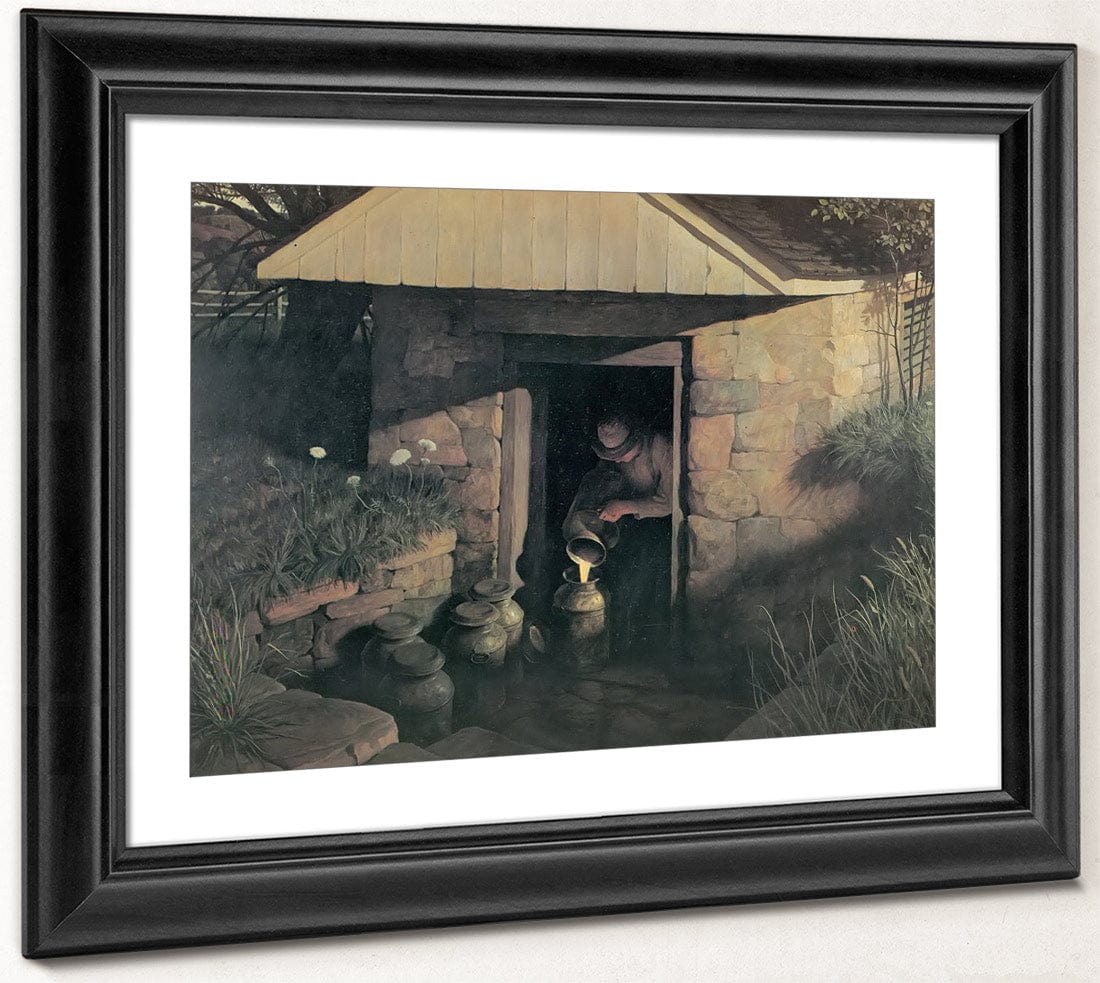 The Springhouse By NC Wyeth Fine Art Print