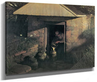 The Springhouse By NC Wyeth Fine Art Print
