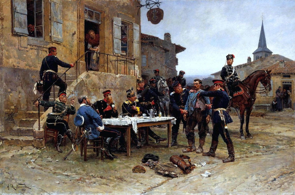 The Spy Painting Alphonse De Neuville Canvas Art Fine Art Print