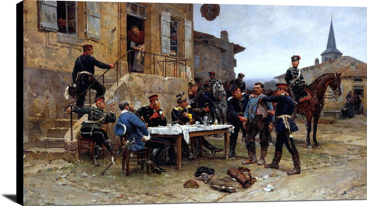 The Spy Painting Alphonse De Neuville Canvas Art Fine Art Print