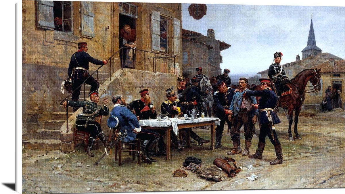 The Spy Painting Alphonse De Neuville Canvas Art Fine Art Print