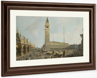 The Square Of Saint Mark's And The Piazzetta Venice C. 1731 By Canaletto Fine Art Print