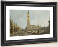 The Square Of Saint Mark's And The Piazzetta Venice C. 1731 By Canaletto Fine Art Print