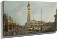 The Square Of Saint Mark's And The Piazzetta Venice C. 1731 By Canaletto Fine Art Print