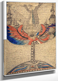 The St Adolf Ship In The Great Eastern Sea 1918 By Adolf Wolfli Fine Art Print