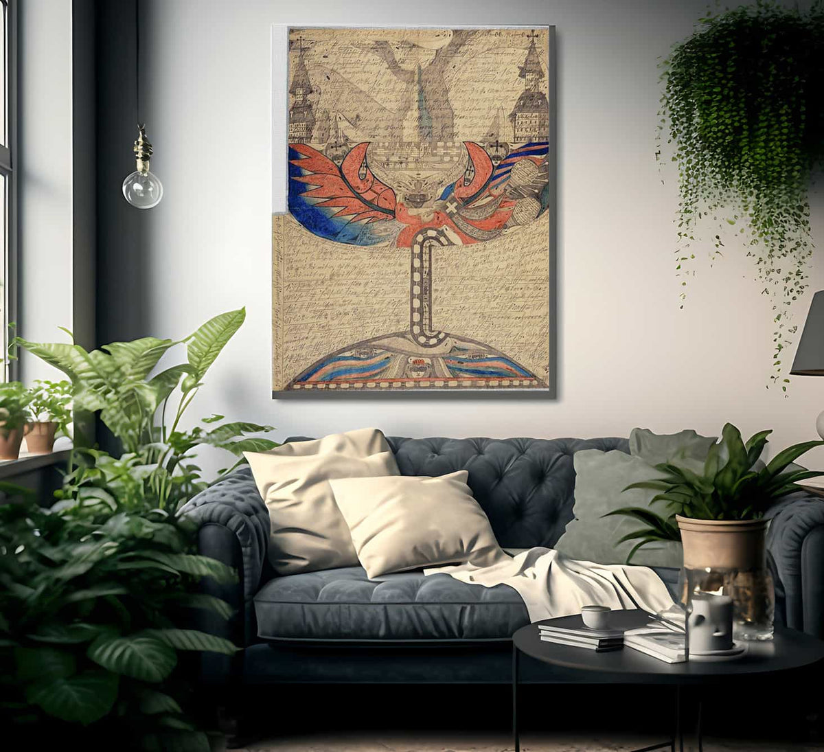 The St Adolf Ship In The Great Eastern Sea 1918 By Adolf Wolfli Fine Art Print