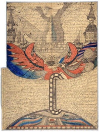 The St Adolf Ship In The Great Eastern Sea 1918 By Adolf Wolfli Fine Art Print