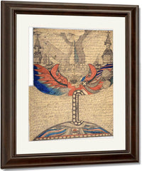 The St Adolf Ship In The Great Eastern Sea 1918 By Adolf Wolfli Fine Art Print