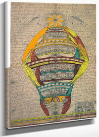 The St Adolf Swiss Tower 1918 By Adolf Wolfli Fine Art Print