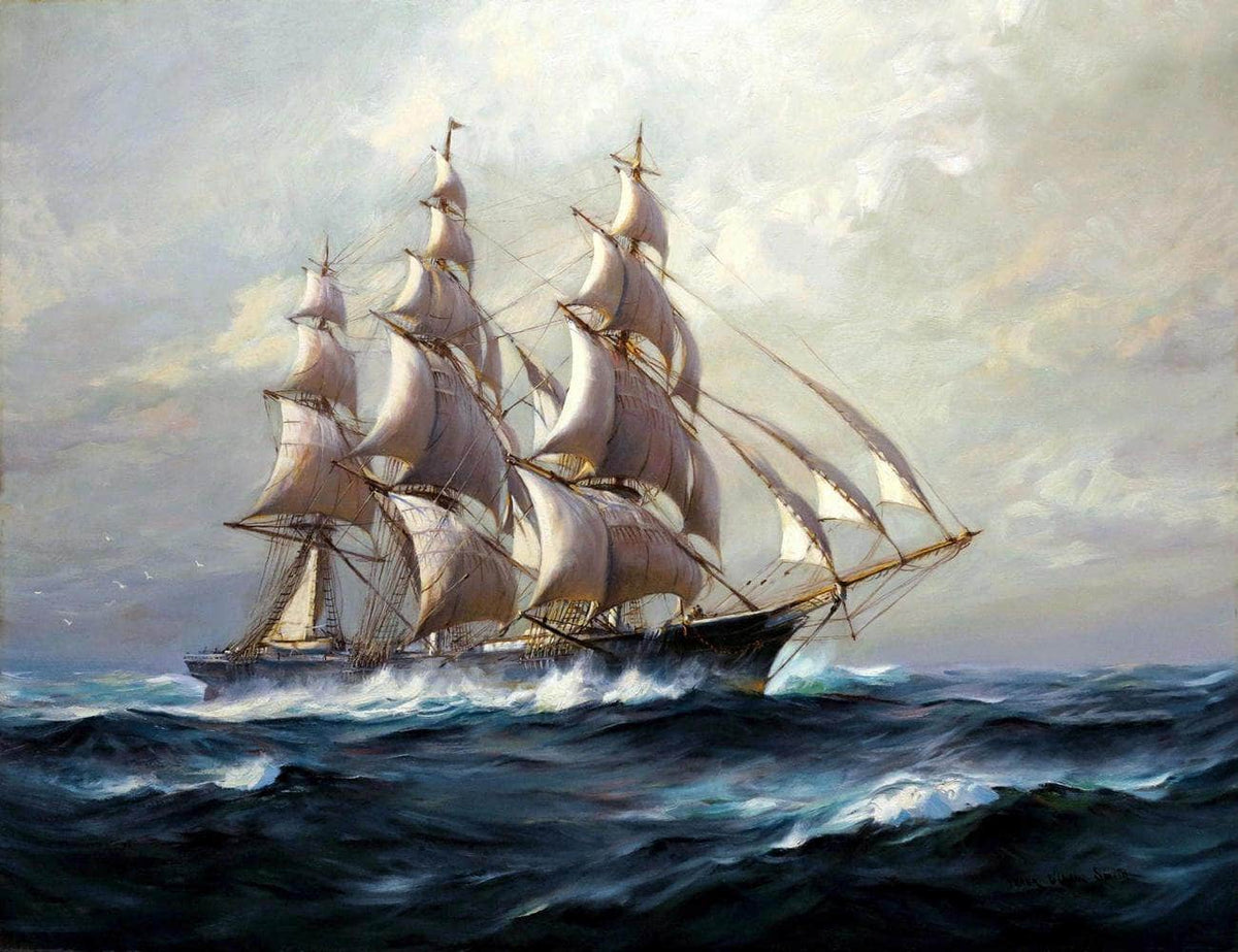 The Stag Hound Painting Frank Vining Smith Canvas Art Fine Art Print