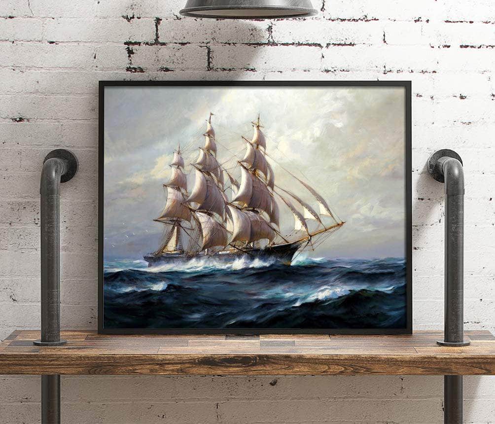 The Stag Hound Painting Frank Vining Smith Canvas Art Fine Art Print