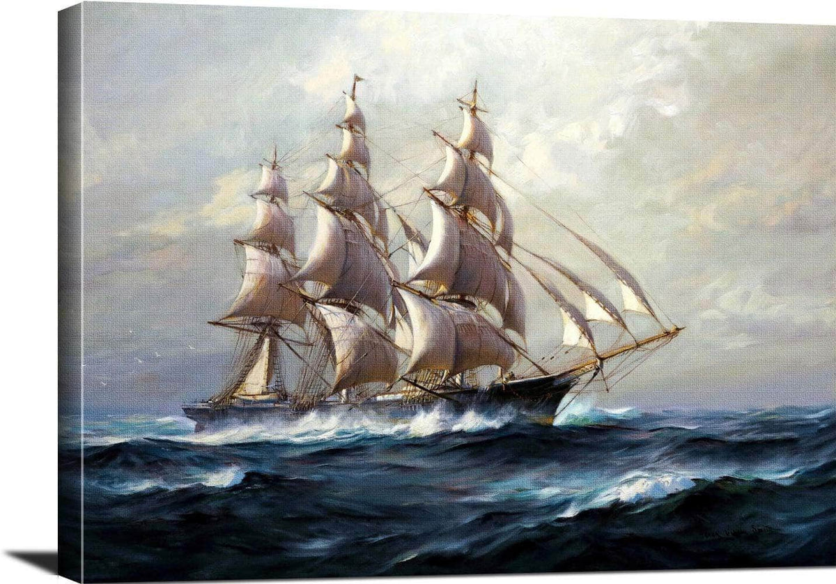 The Stag Hound Painting Frank Vining Smith Canvas Art Fine Art Print